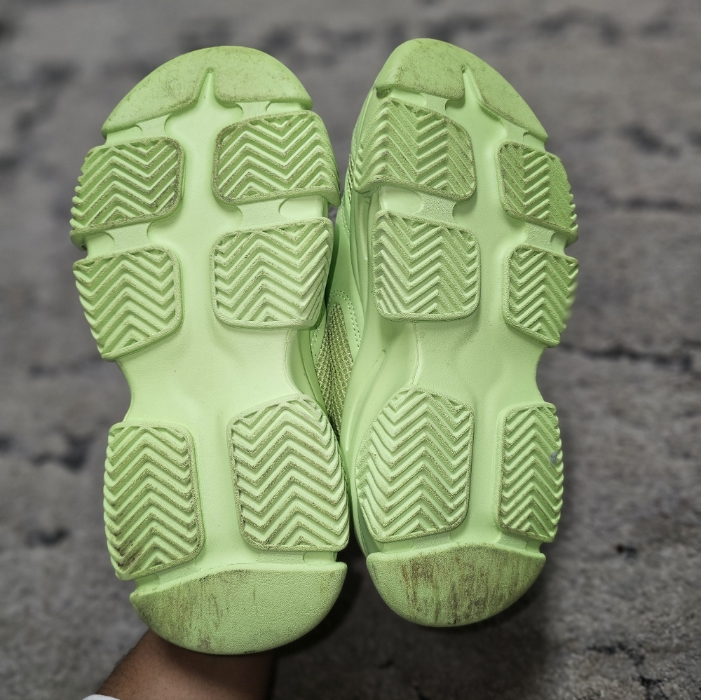 Steve Madden Possession Green Sneakers Size 6.5 - Picture 4 of 6